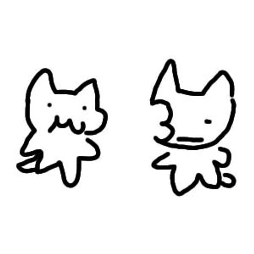 Figurinha: Dois gatos fofos dançando