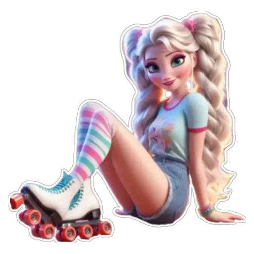 Figurinha: Elsa patinadora