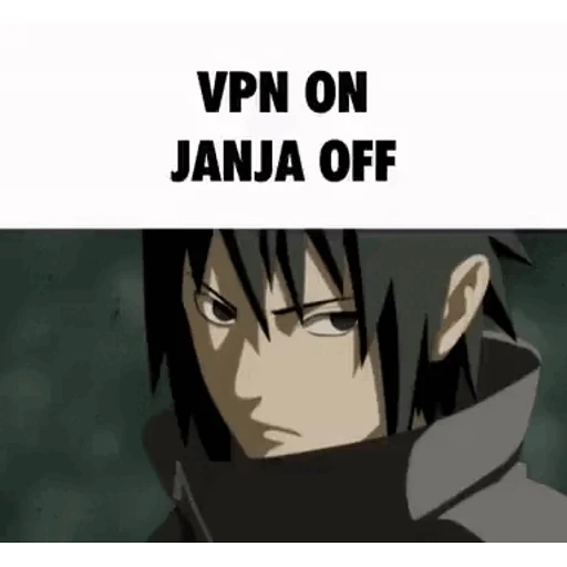 Figurinha: Sasuke VPN on Janja off