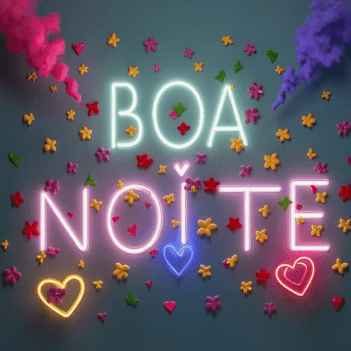 Figurinha: Boa Noite Neon