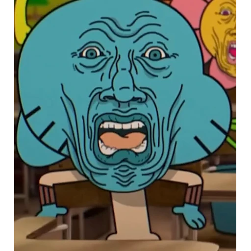 Figurinha: Gumball com rosto realista