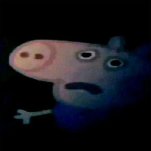 Figurinha: Peppa Pig assustada