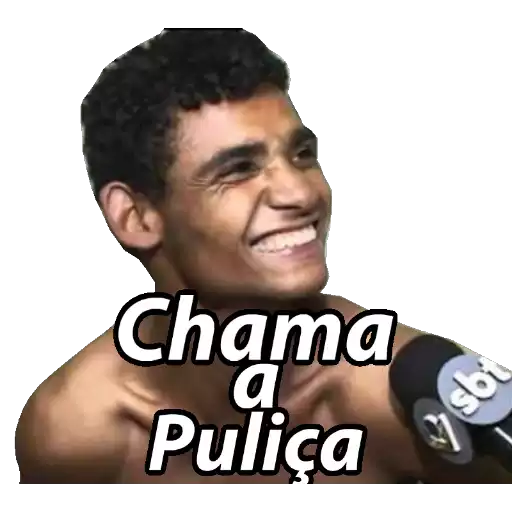 Figurinha: Chama a Puliça