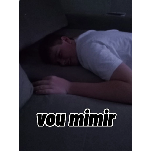 Figurinha: Vou mimir