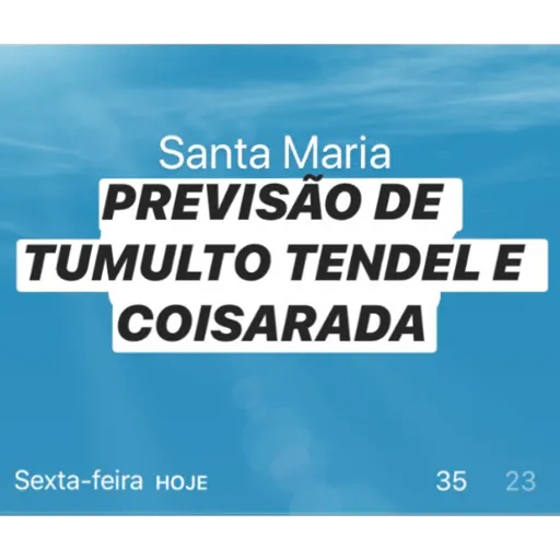 Figurinha: Previsão de Tumulto