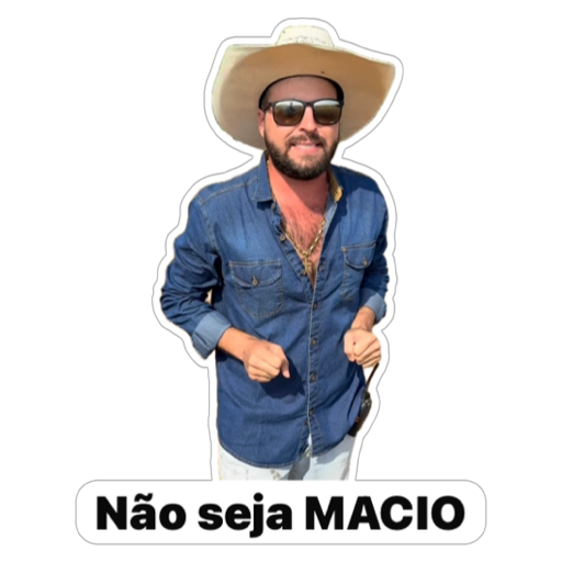 Figurinha: Não seja MACIO