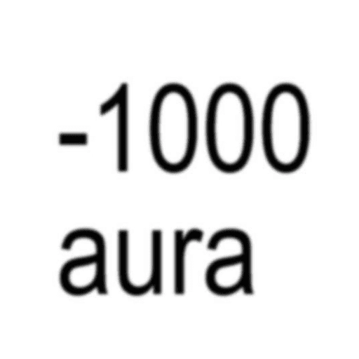 Figurinha: -1000 aura