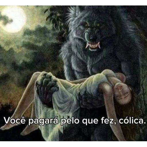 Figurinha: Você pagará pelo que fez, cólica