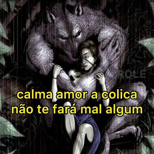 Figurinha: Calma amor a colica