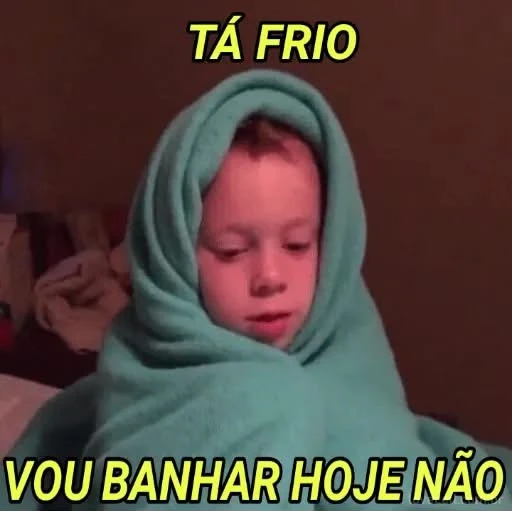 Sticker: Too cold to shower
