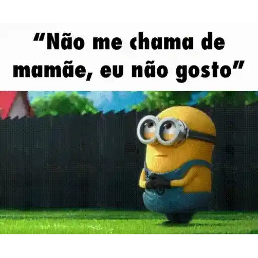 Sticker: Minion: No me llames mamá