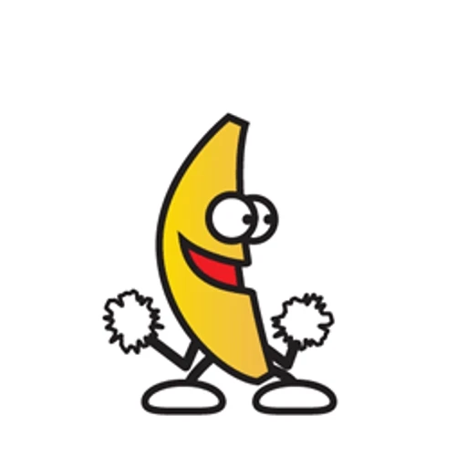 Sticker: Cheerleader Banana