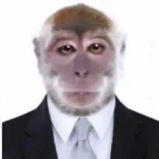 Figurinha: Macaco de Terno
