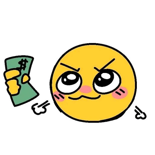 Sticker: Emoji con dinero
